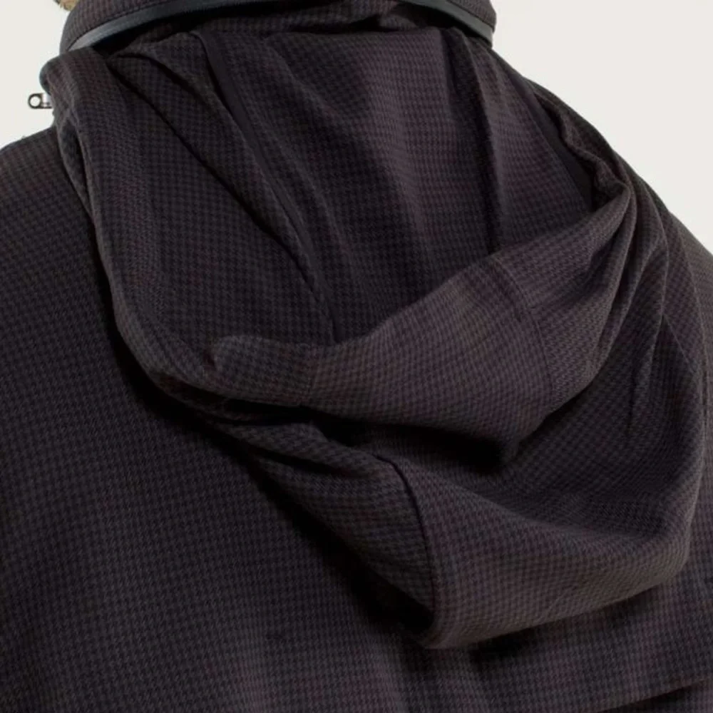 Lululemon Relay Jacket Men’s Large L Houndstooth Swift Mojave Packable‎ Hood